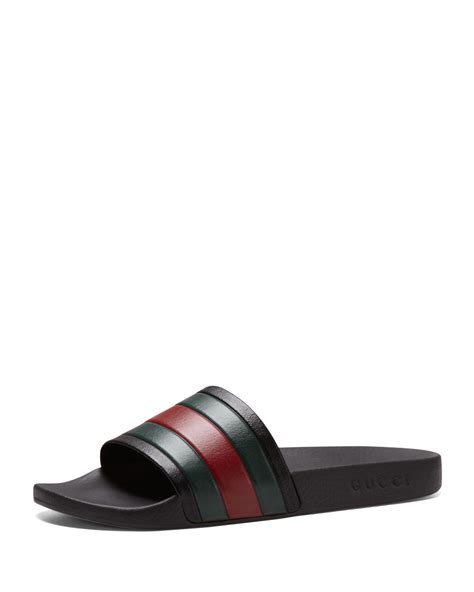 gucci black pursuit slides|Gucci Pursuit '72 Rubber Slide 'Black' .